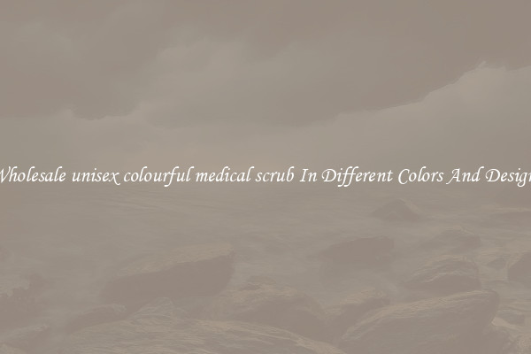 Wholesale unisex colourful medical scrub In Different Colors And Designs