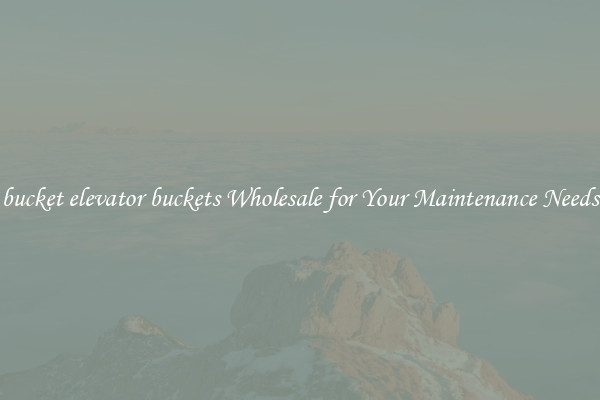 bucket elevator buckets Wholesale for Your Maintenance Needs