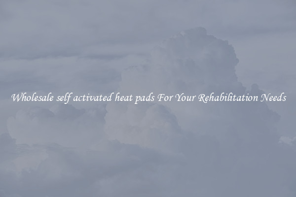 Wholesale self activated heat pads For Your Rehabilitation Needs