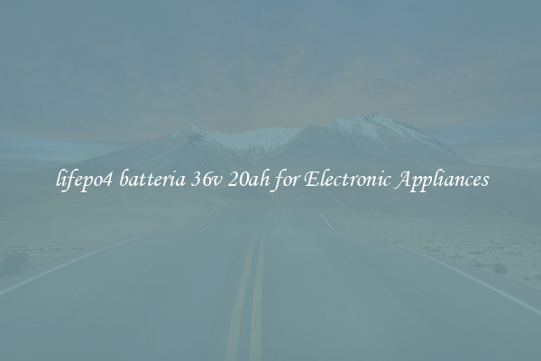lifepo4 batteria 36v 20ah for Electronic Appliances