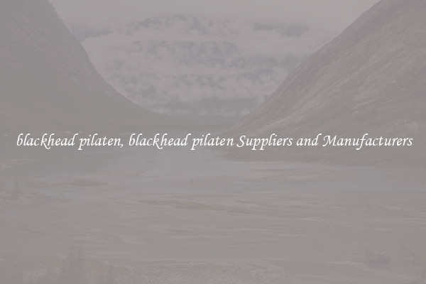 blackhead pilaten, blackhead pilaten Suppliers and Manufacturers