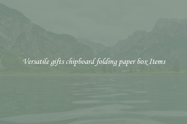 Versatile gifts chipboard folding paper box Items