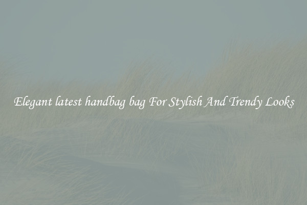 Elegant latest handbag bag For Stylish And Trendy Looks