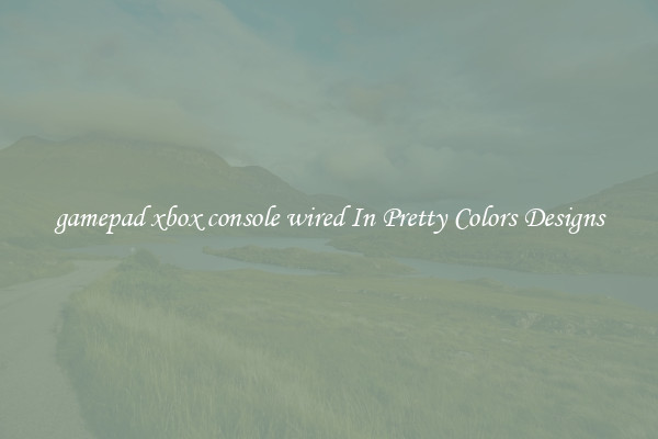 gamepad xbox console wired In Pretty Colors Designs
