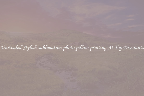 Unrivaled Stylish sublimation photo pillow printing At Top Discounts