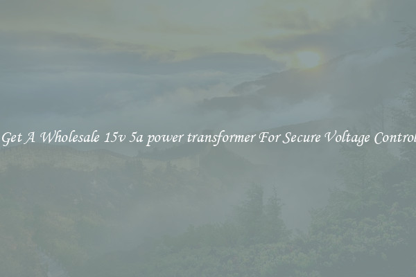 Get A Wholesale 15v 5a power transformer For Secure Voltage Control
