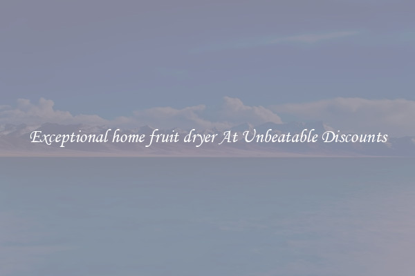 Exceptional home fruit dryer At Unbeatable Discounts
