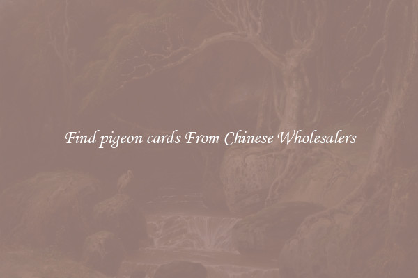 Find pigeon cards From Chinese Wholesalers
