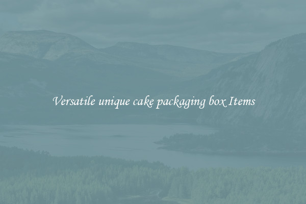 Versatile unique cake packaging box Items